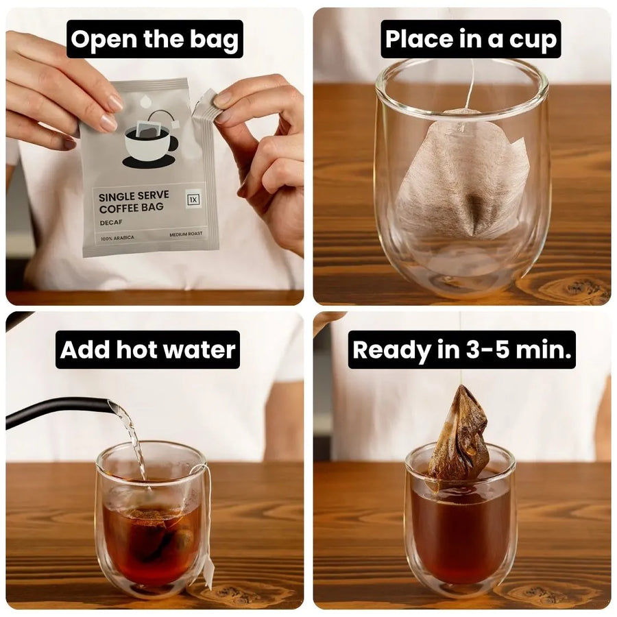 Decaf Single Serve Coffee Bags (20-Pack)