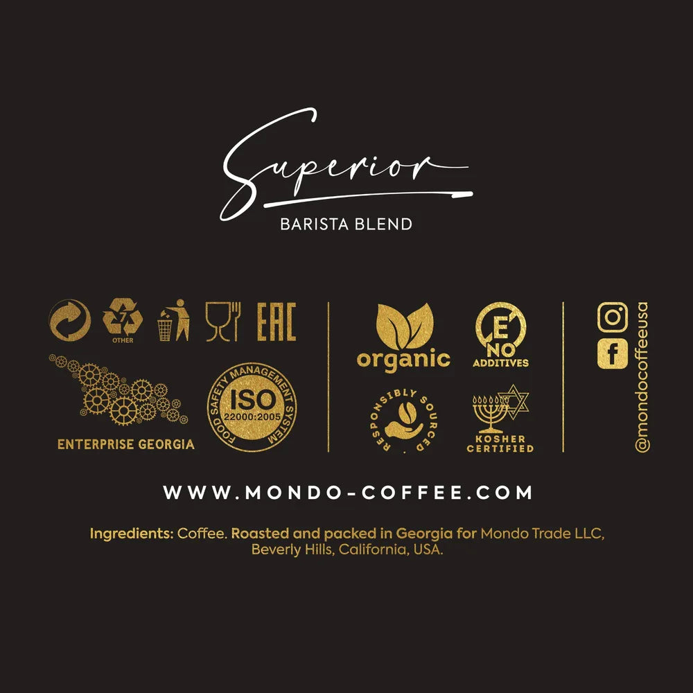 Superior Espresso Whole Bean Coffee (2.2 lbs)