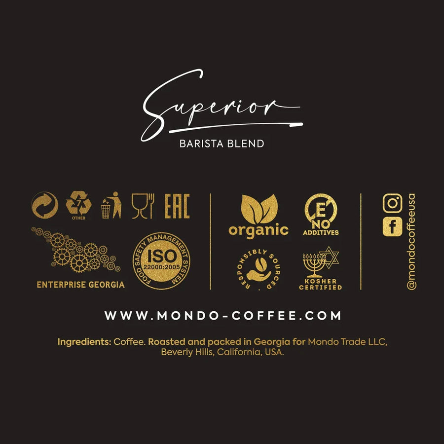 Superior Espresso Whole Bean Coffee (2.2 lbs)